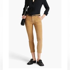 NILI LOTAN Jenna cropped cotton-blend corduroy slim-leg pants